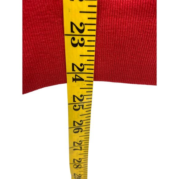 Decorated Originals Red Crewneck Christmas Tree Sweatshirt Stars Snow Sz M - Picture 5 of 5